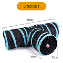 Túnel Interativo com Vários Tamanhos para Gatos