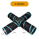 Túnel Interativo com Vários Tamanhos para Gatos